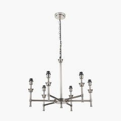 Salvatore Antique Silver 6Lt Pendant - Various Shades