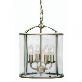 Fern 4 Light Antique Brass - Cusack Lighting
