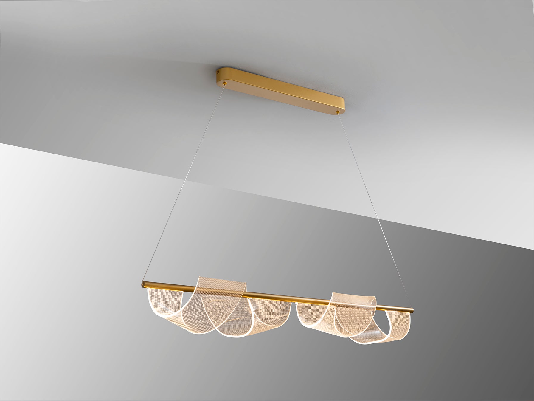 Velas LED Linear Pendant - Matt Gold