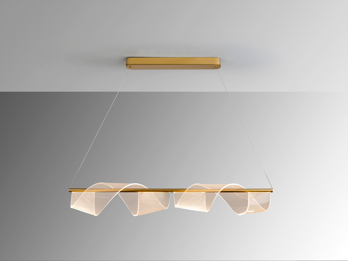 Velas LED Linear Pendant - Matt Gold