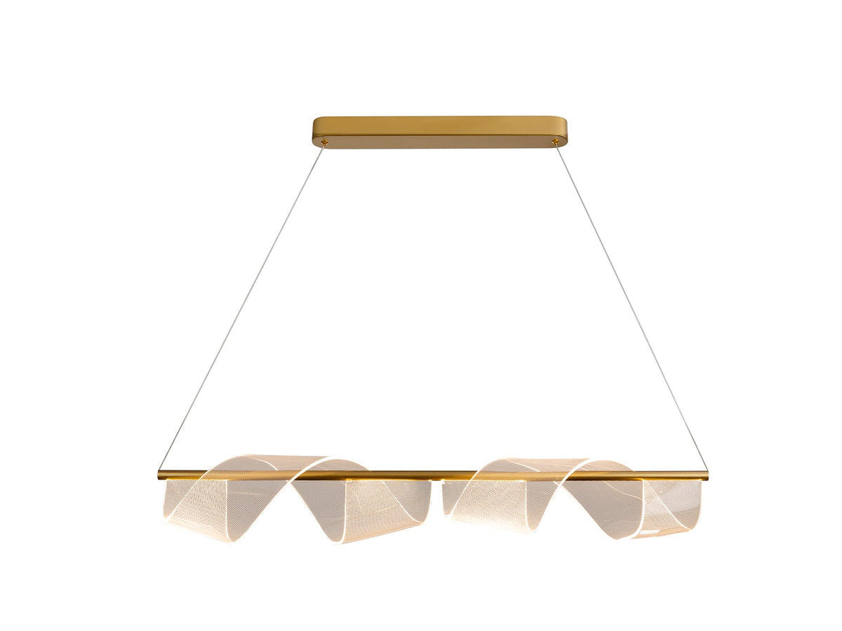 Velas LED Linear Pendant - Matt Gold