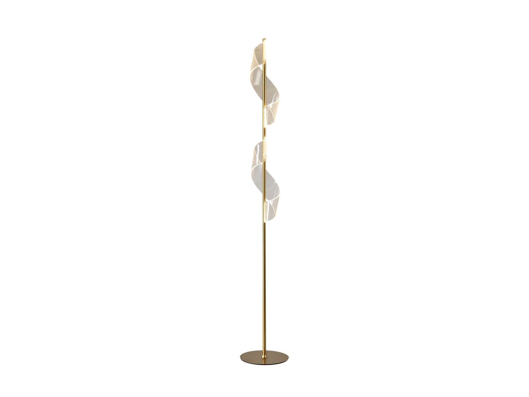 Velas LED Floor Lamp- Gold Finish