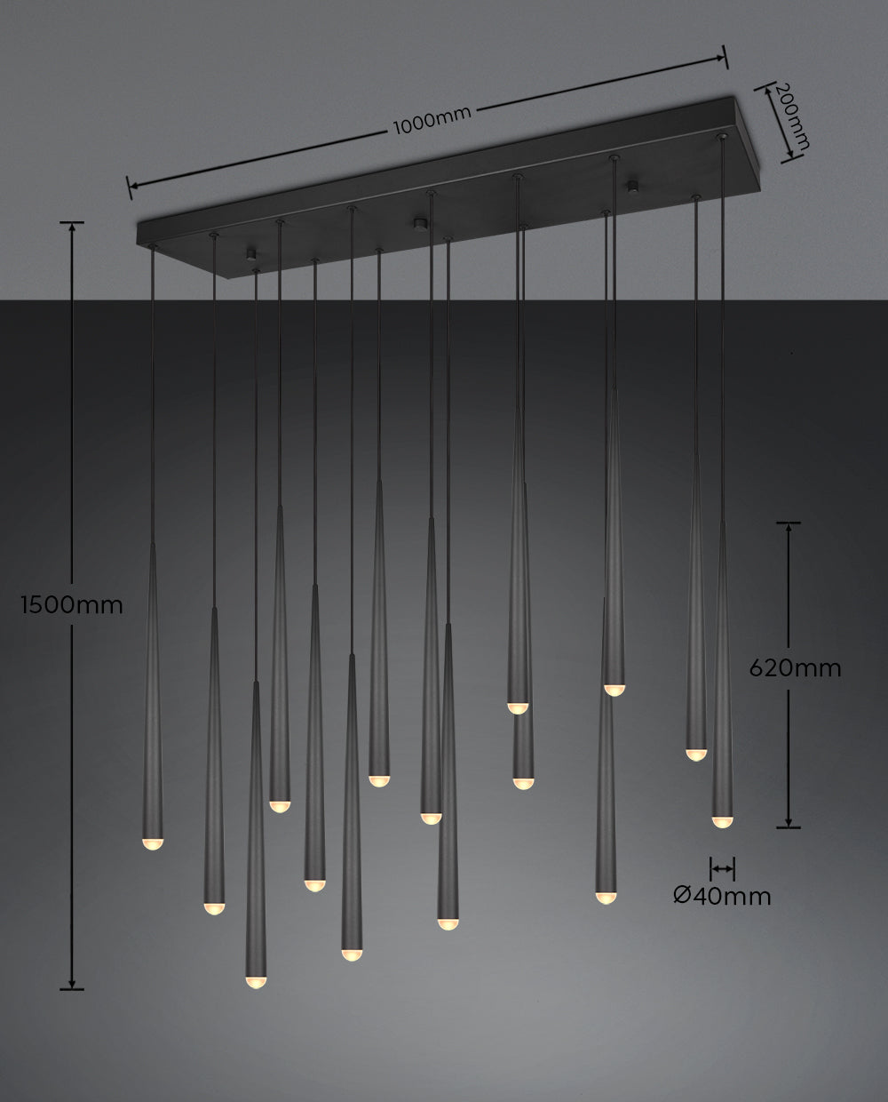 Cala Kitchen Light- Gold/ Black Finishes