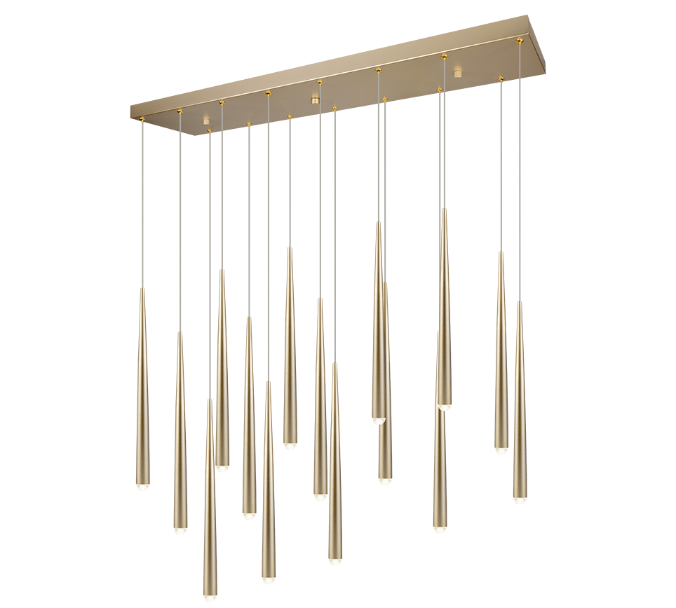Cala Kitchen Light- Gold/ Black Finishes