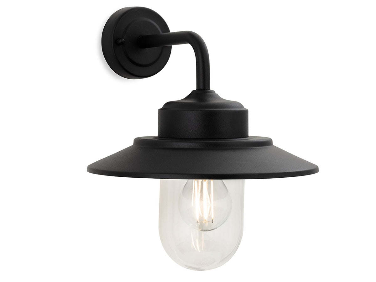 Naples Wall Light- Black/ Stainless Steel