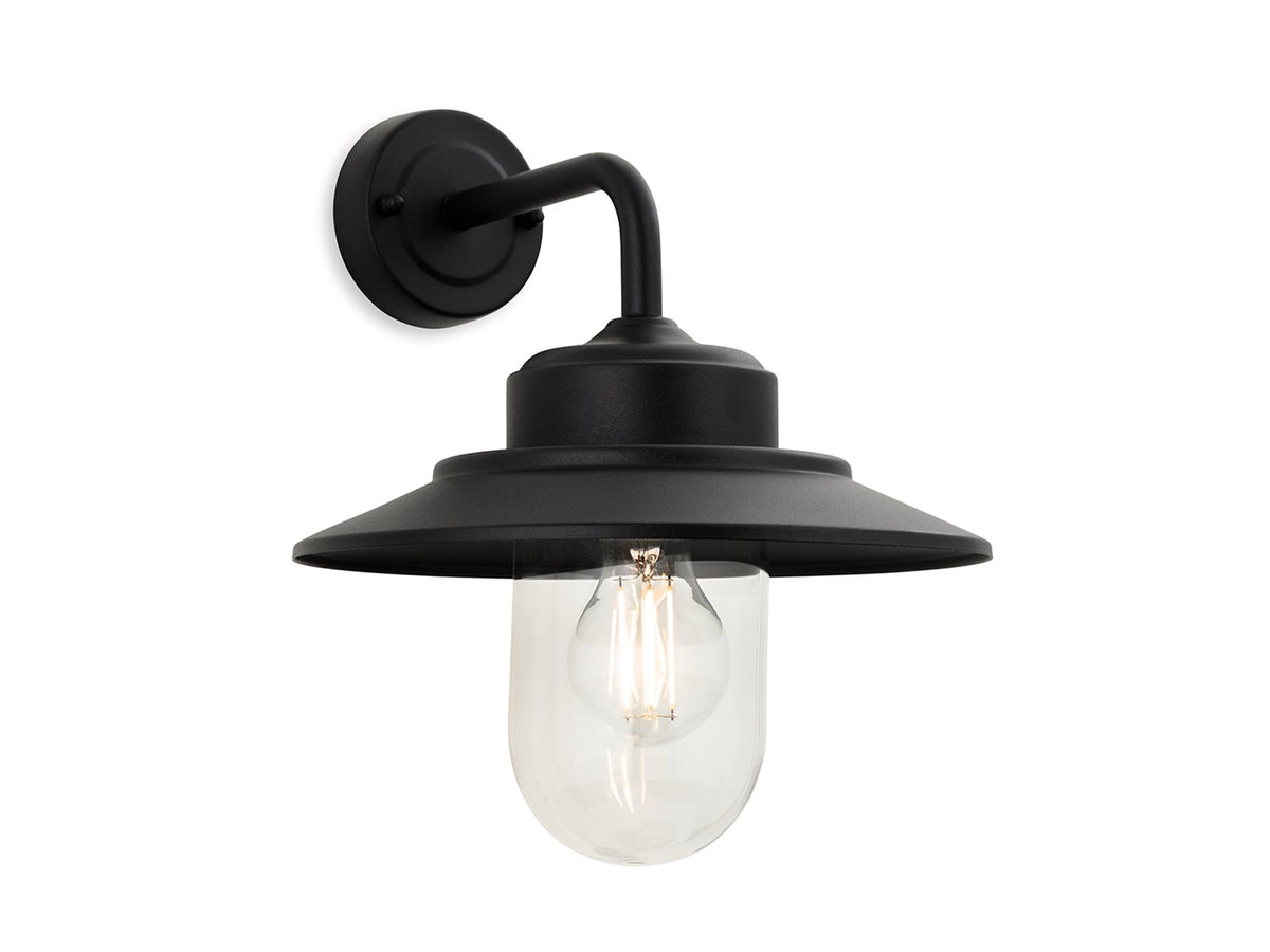 Naples Wall Light- Black/ Stainless Steel