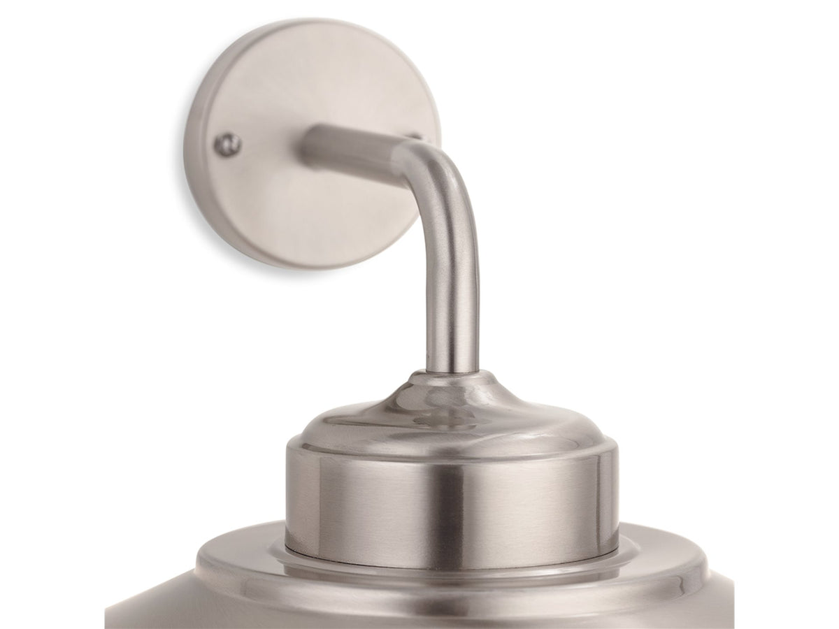 Naples Wall Light- Black/ Stainless Steel