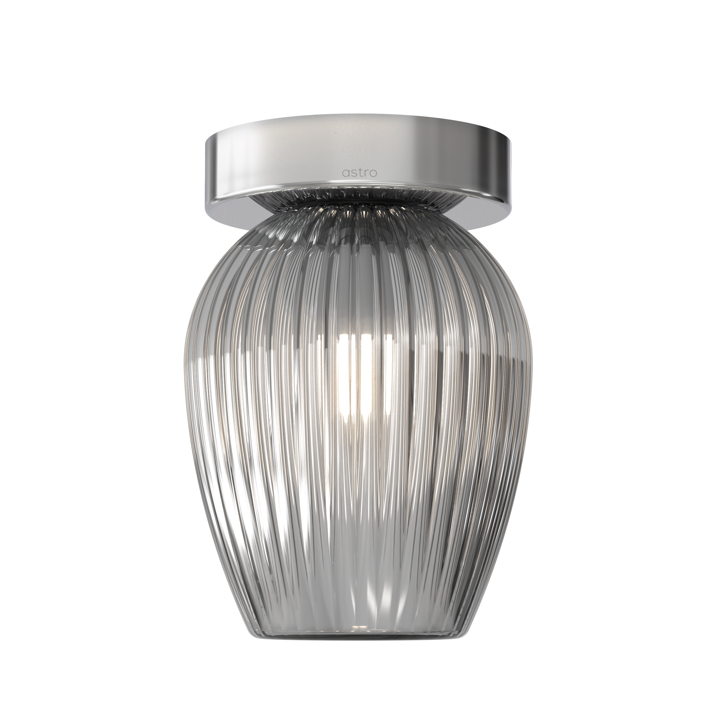 Tacoma Tulip Ribbed Glass