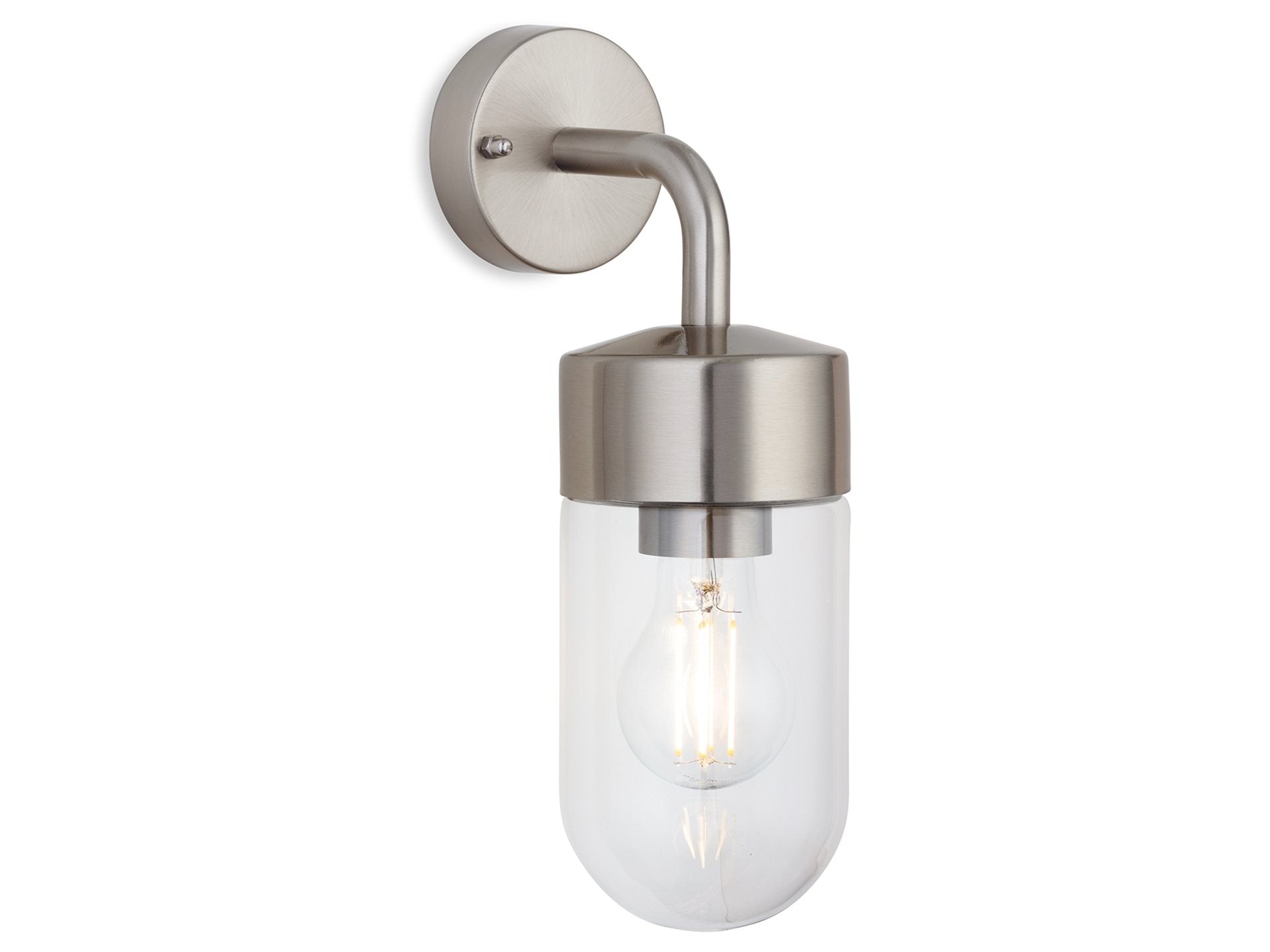 Brisbane Wall Light- Graphite/ Stainless Steel