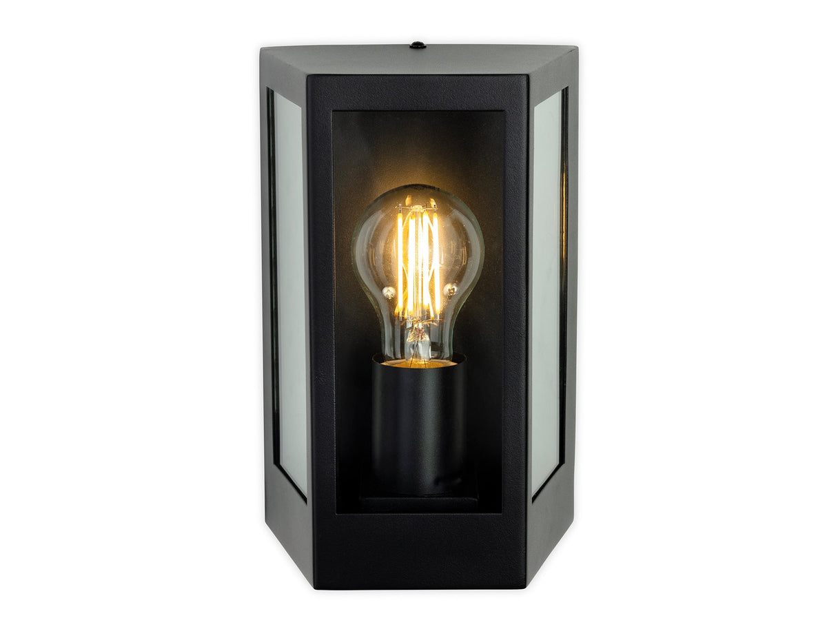 Brandon Wall Light- Black/ Stainless Steel