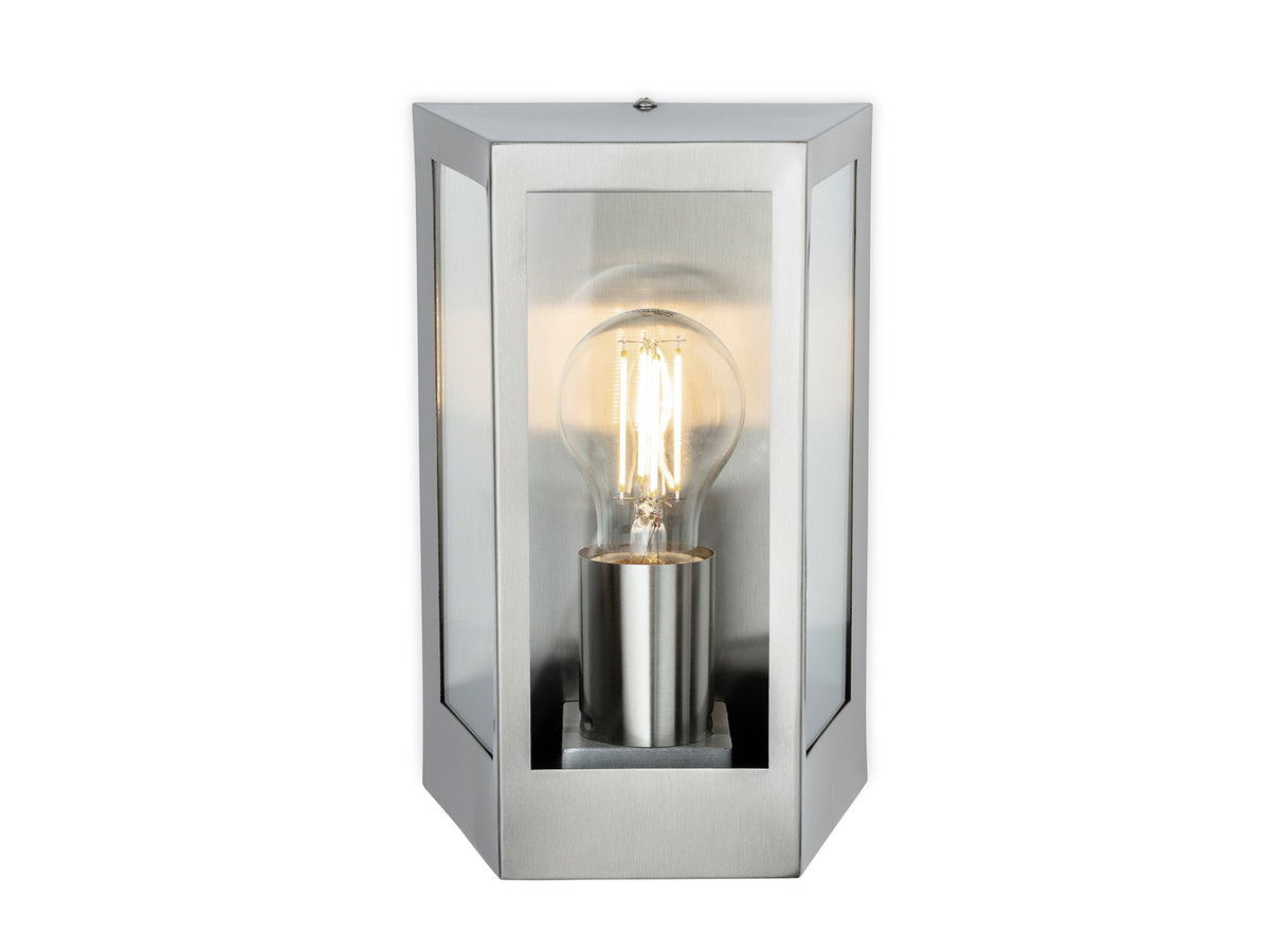 Brandon Wall Light- Black/ Stainless Steel