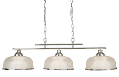 Bistro 2/3Lt Kitchen Light  - Satin Silver/Antique Brass Finish