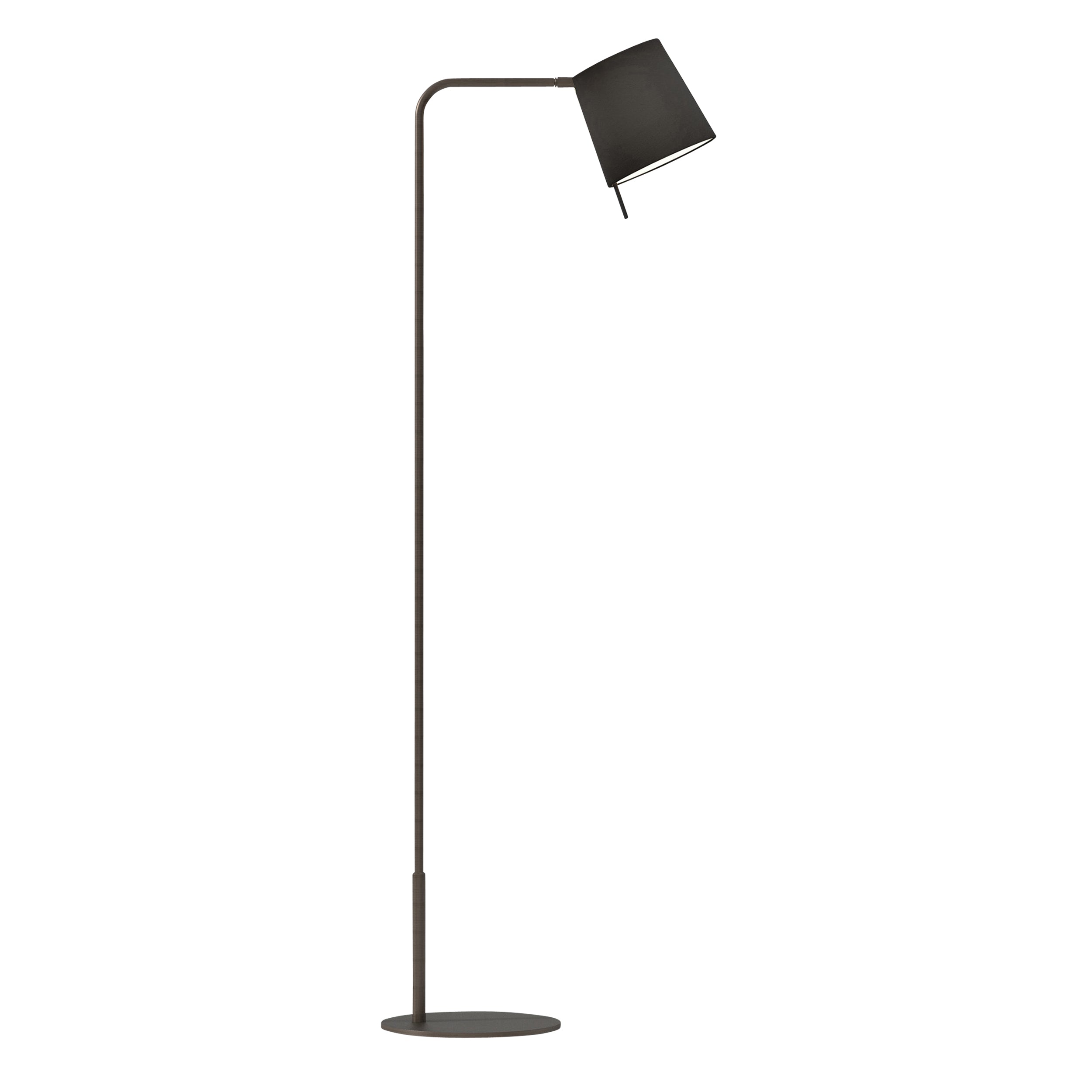 Mitsu Floor Lamp- Matt Nickel/ Bronze