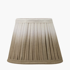 Scallop Ombre Soft Pleated Lampshade - Blue/Taupe