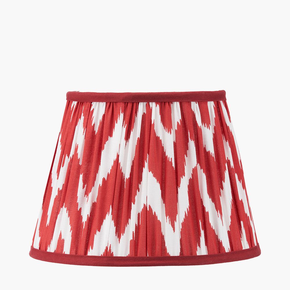 Kamilah Red/Blue Chevron Patterned Lampshade - Various Sizes