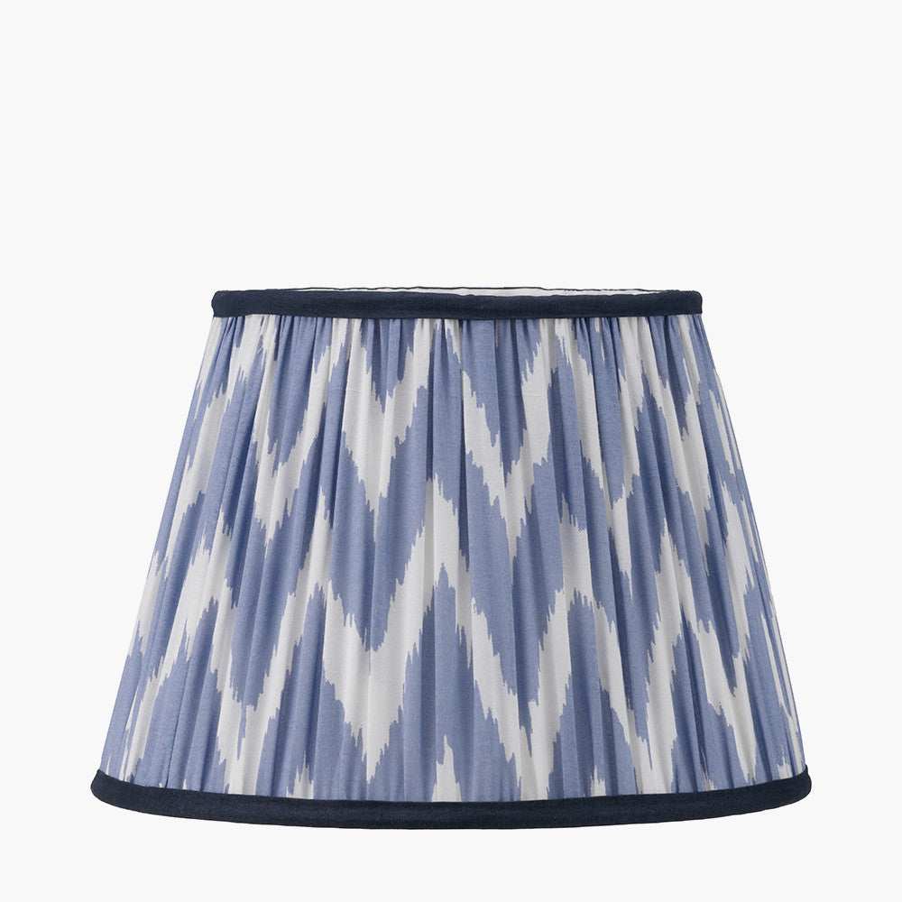Kamilah Red/Blue Chevron Patterned Lampshade - Various Sizes