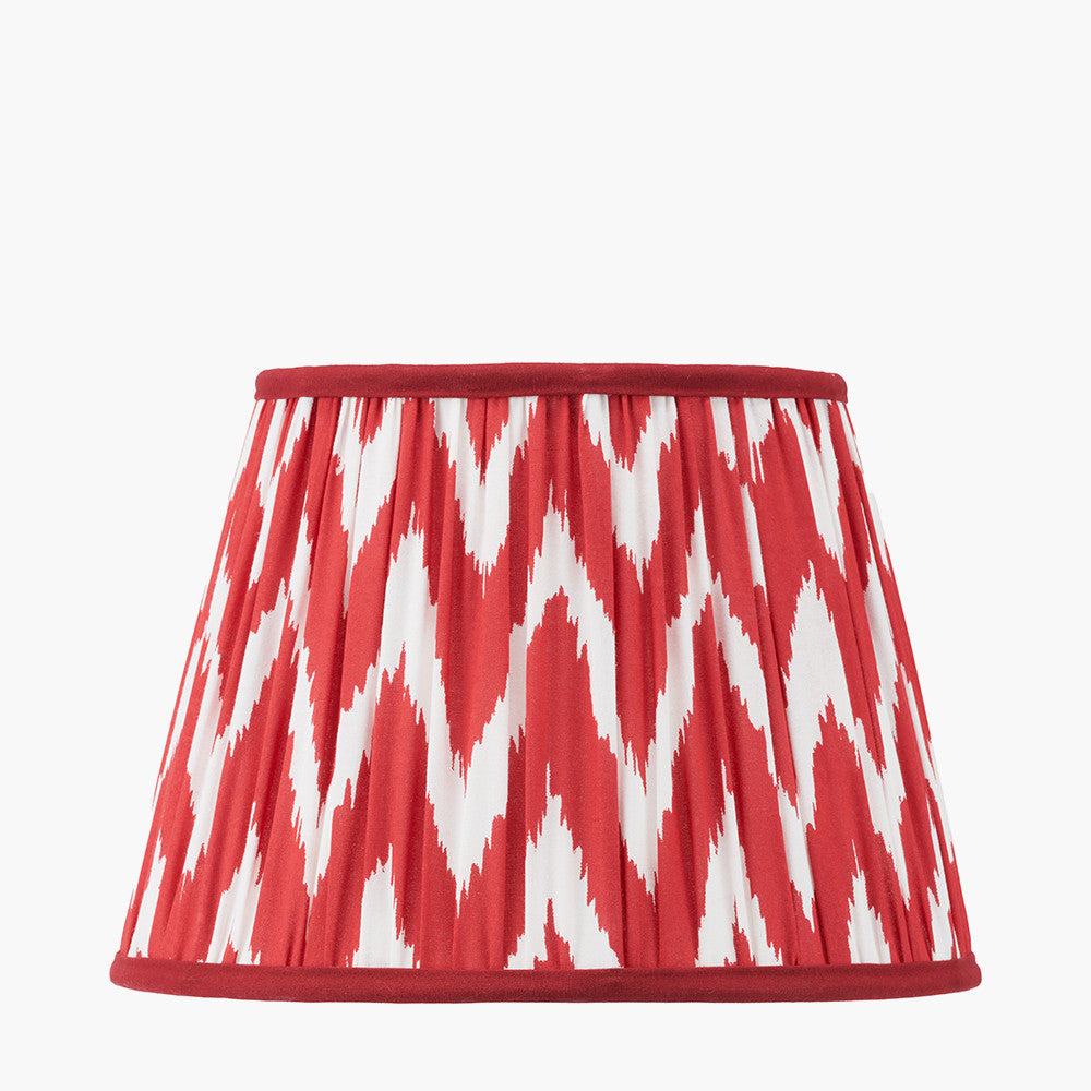 Kamilah Red/Blue Chevron Patterned Lampshade - Various Sizes