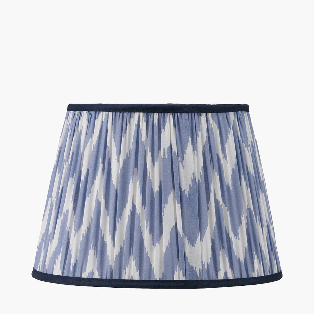 Kamilah Red/Blue Chevron Patterned Lampshade - Various Sizes