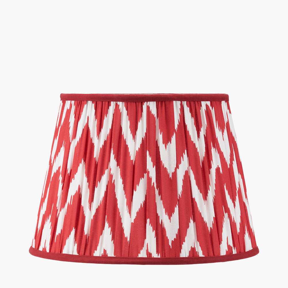 Kamilah Red/Blue Chevron Patterned Lampshade - Various Sizes