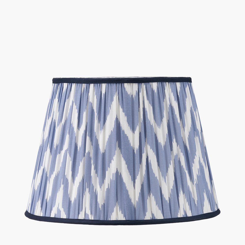 Kamilah Red/Blue Chevron Patterned Lampshade - Various Sizes