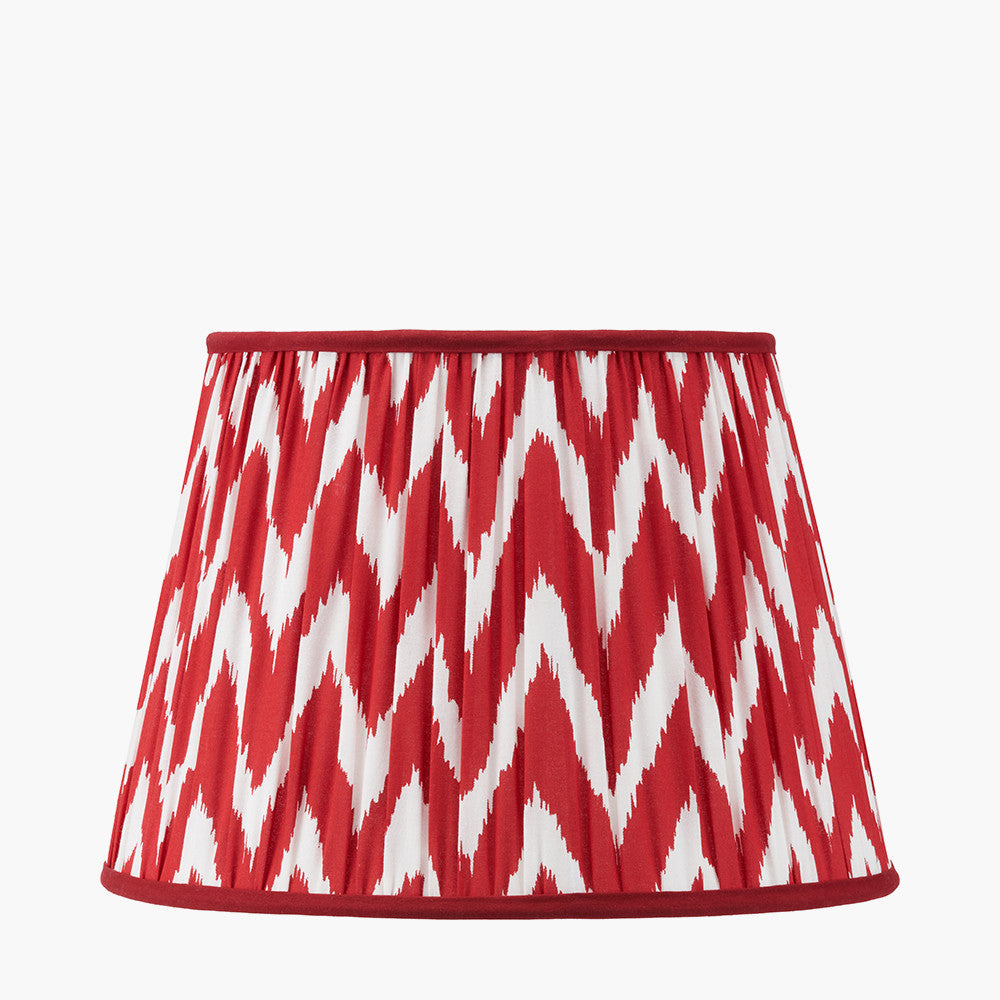 Kamilah Red/Blue Chevron Patterned Lampshade - Various Sizes