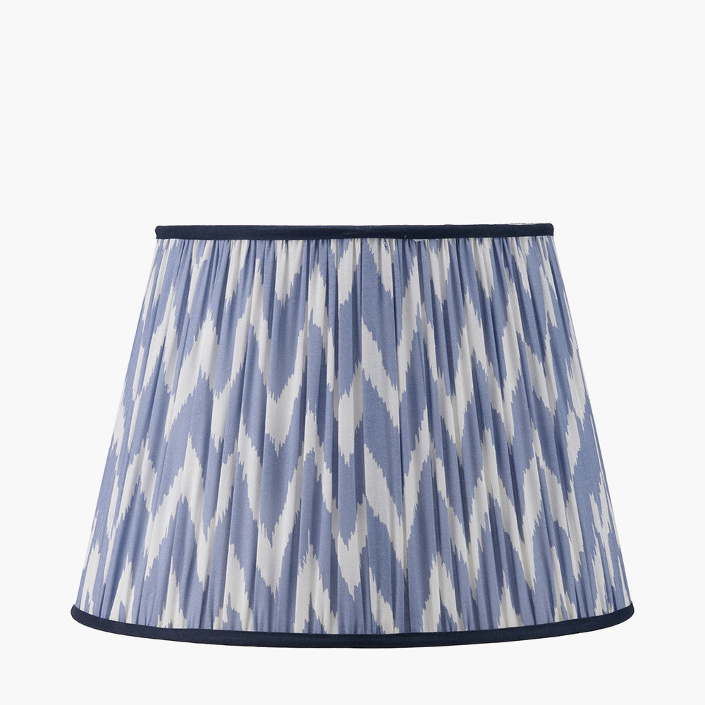 Kamilah Red/Blue Chevron Patterned Lampshade - Various Sizes
