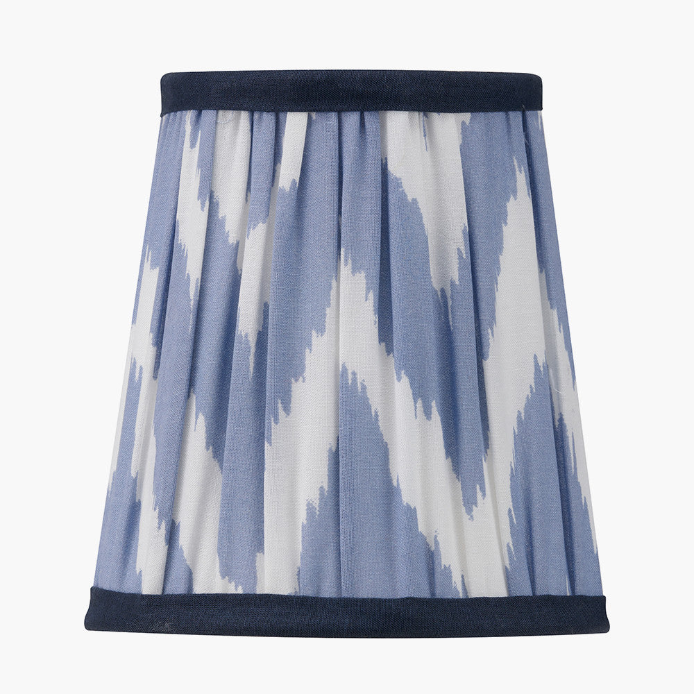 Kamilah 14cm Chevron Tall Lampshade - Red/Blue