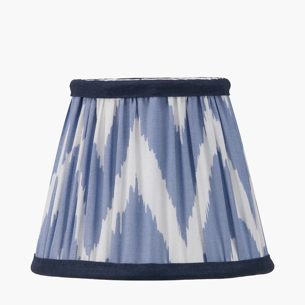 Kamilah Red/Blue Chevron Patterned Lampshade - Various Sizes