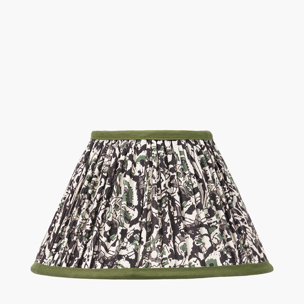 Ornella Green Floral Design Lampshade - Various Sizes