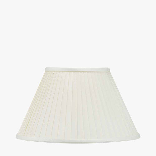 Bacall 40cm Almond Silk Knife Pleat Empire Lampshade