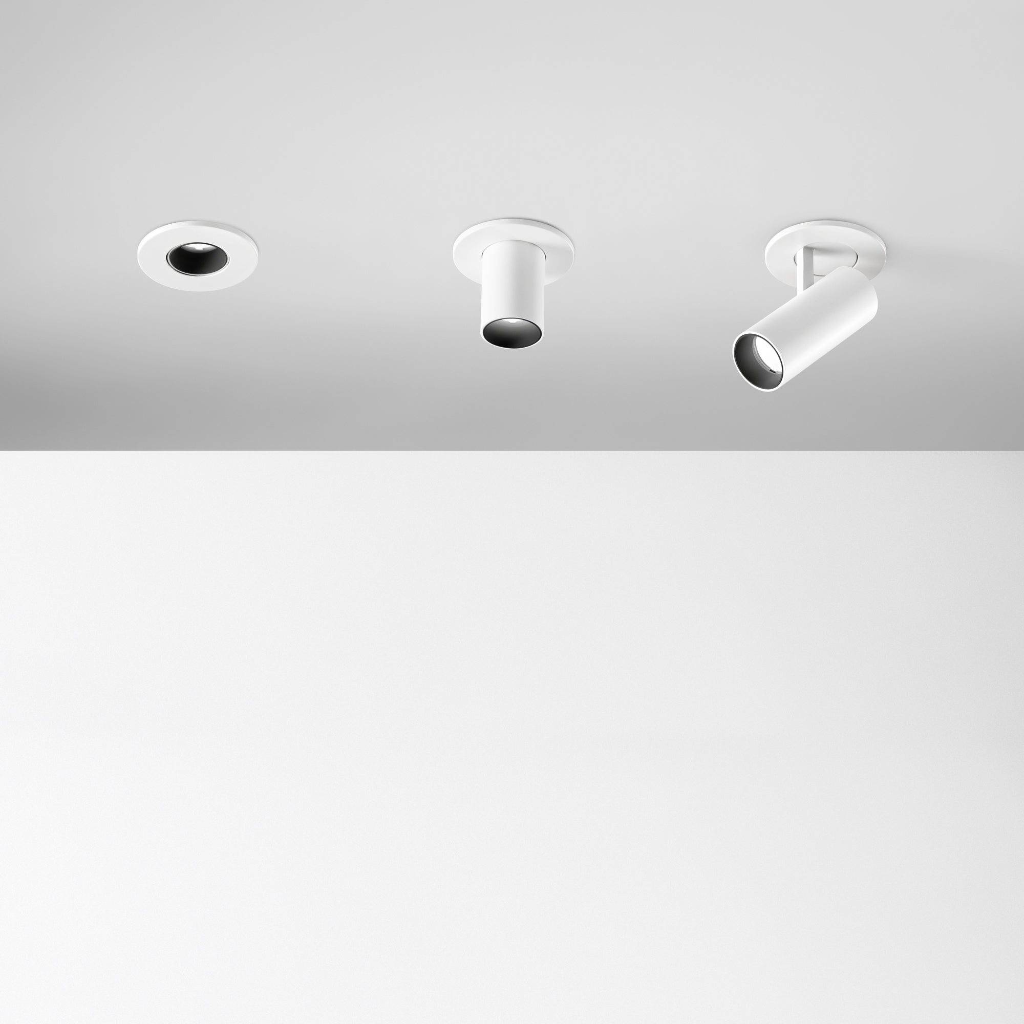 Nova 6W/12W LED Recessed Lights-Black/ White Finish