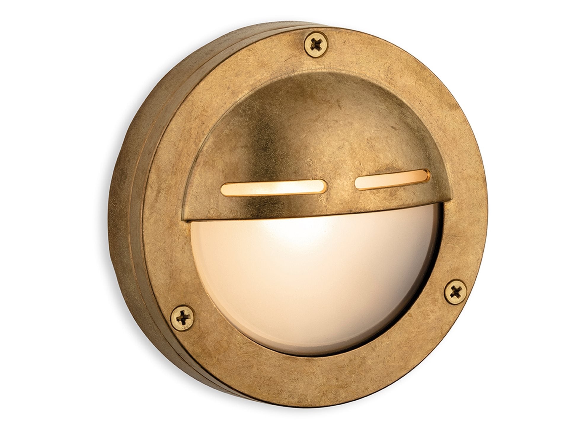Blacksod Bulkhead- Solid Brass w Frosted Glass Finishes
