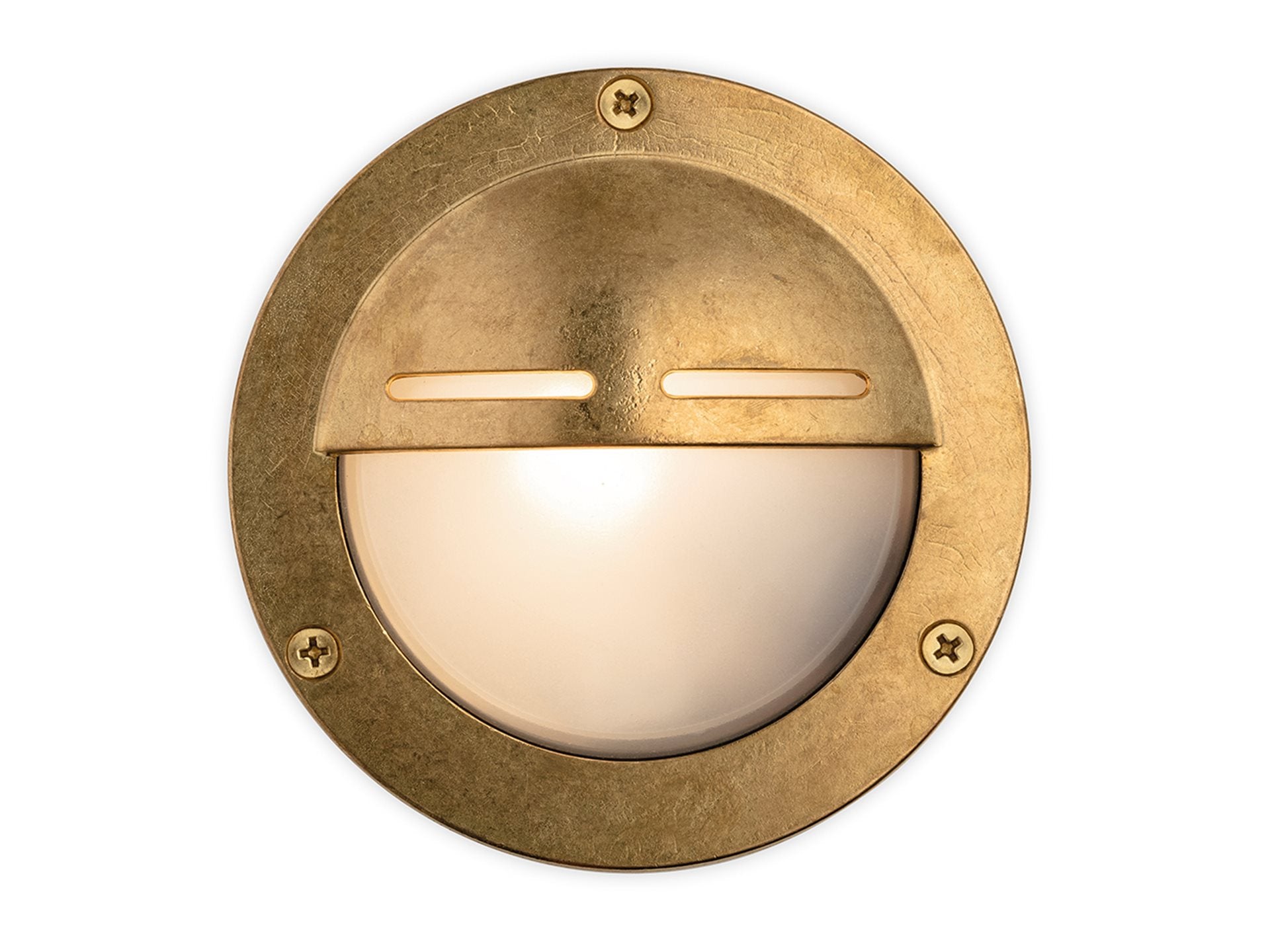 Blacksod Bulkhead- Solid Brass w Frosted Glass Finishes