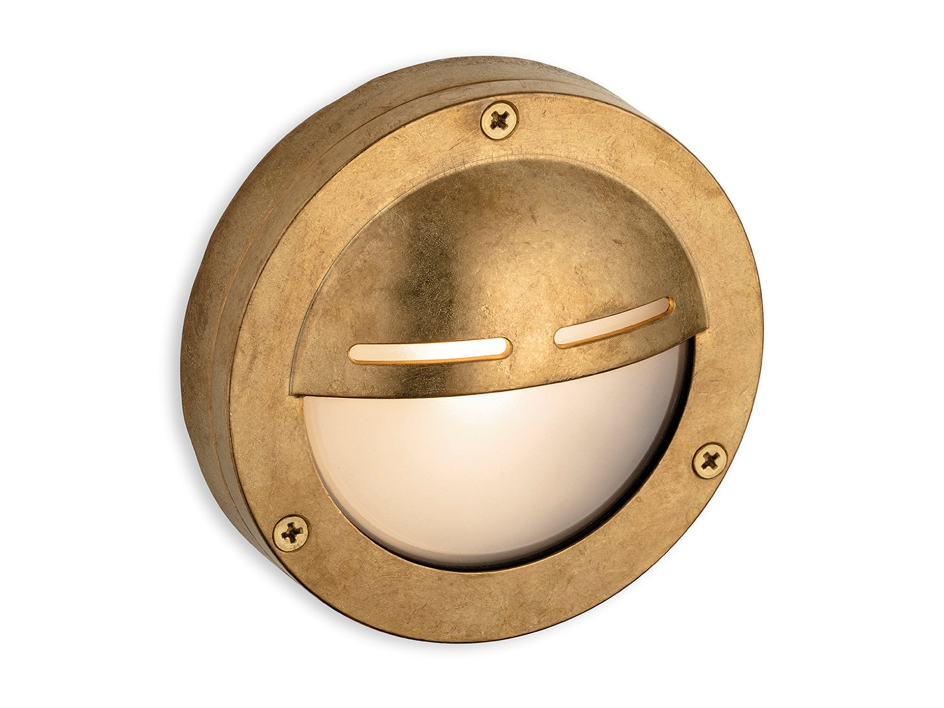 Blacksod Bulkhead- Solid Brass w Frosted Glass Finishes
