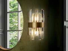 Grace 2Lt Indoor Wall Lamp - Gold Finish