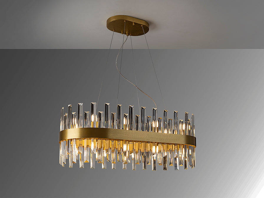 Grace 20Lt Oval Kitchen Table Island Light Golden