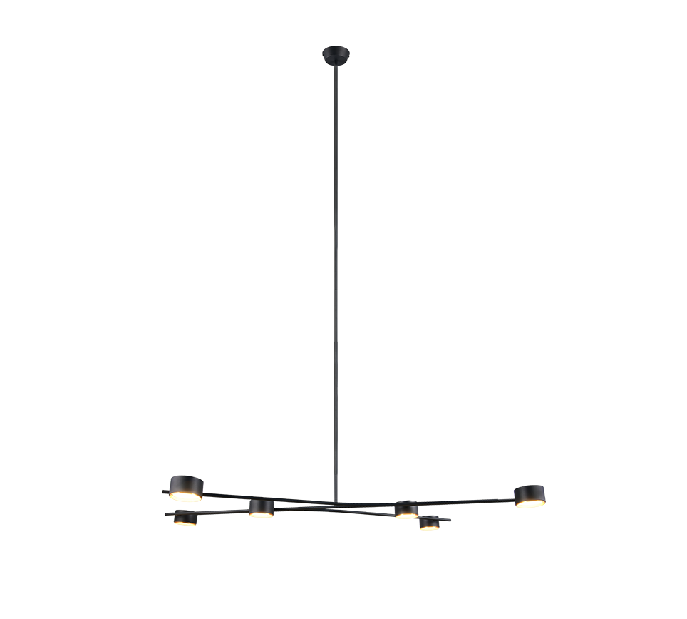 Coda Large Pendant- Black/ Biege Finish