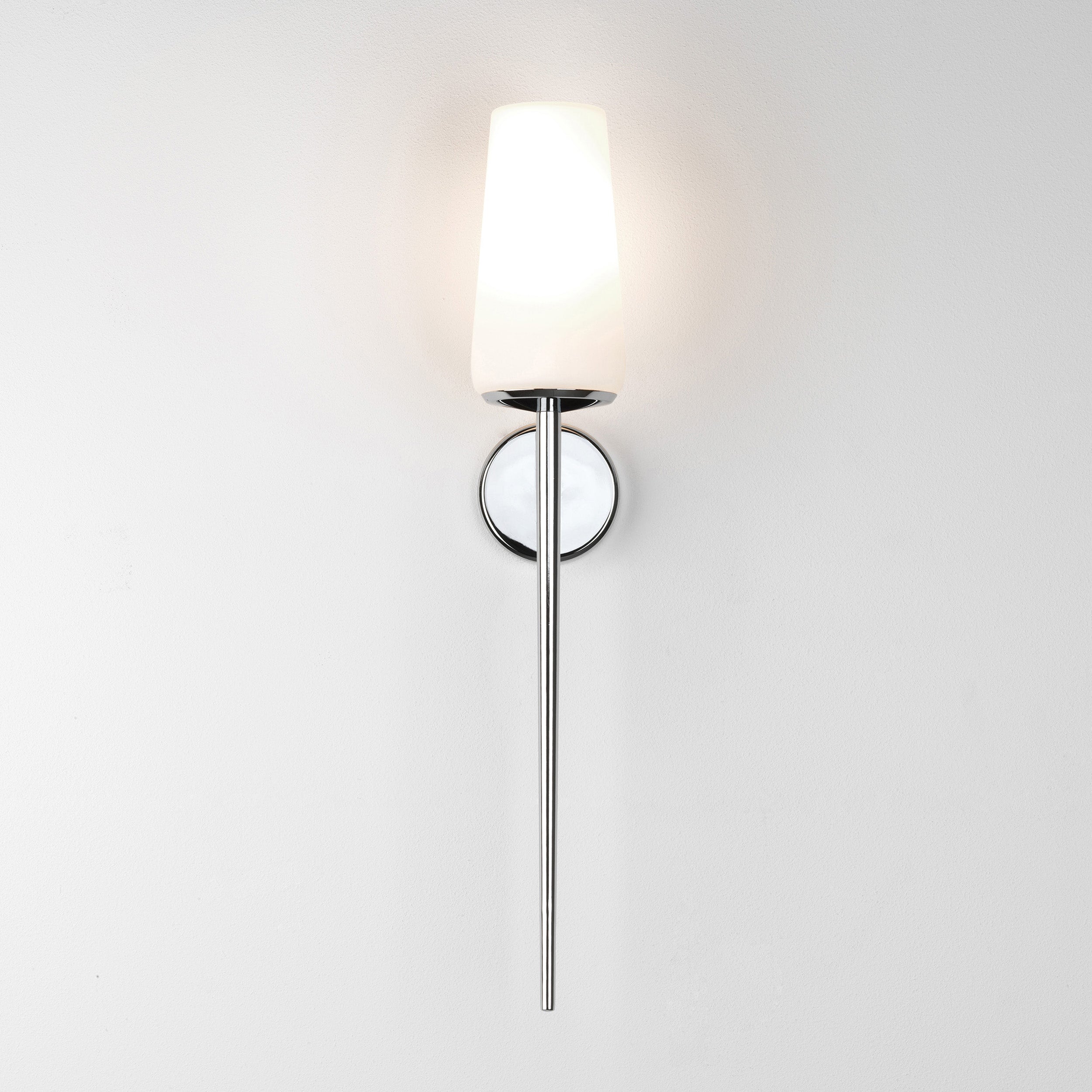 Beauville Bathroom Wall Light- Polished Chrome/ Bronze