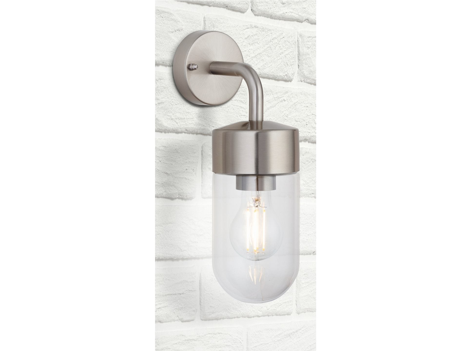 Brisbane Wall Light- Graphite/ Stainless Steel