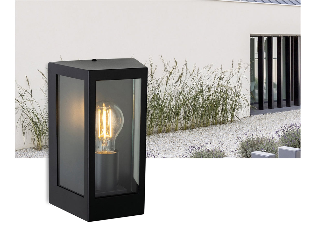 Brandon Wall Light- Black/ Stainless Steel