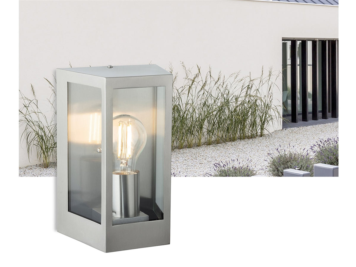 Brandon Wall Light- Black/ Stainless Steel