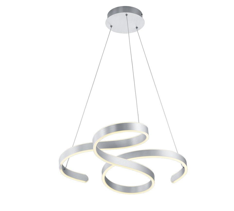 Francis LED Hanging Light - Anthracite/Brushed Aluminium Finish