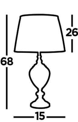 Greyson Table Lamp - Amber/Clear Glass