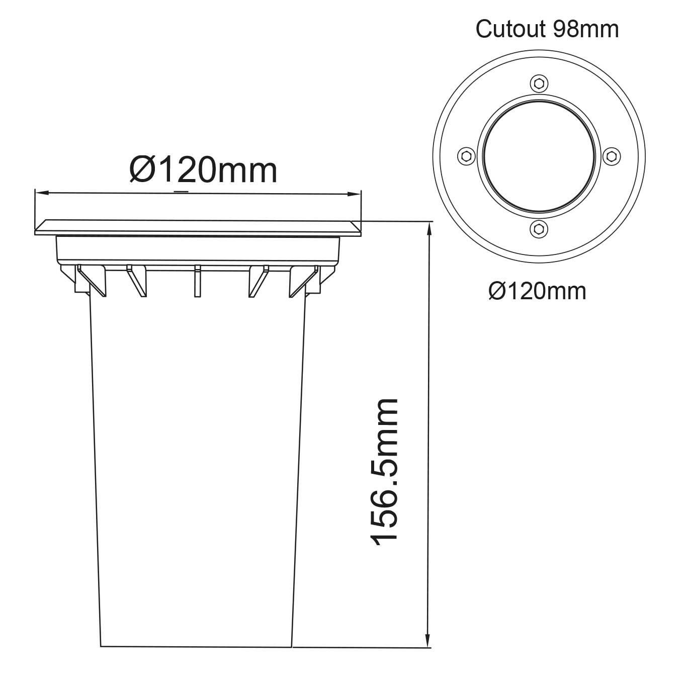 GU10 Drive/Walk Over Light
