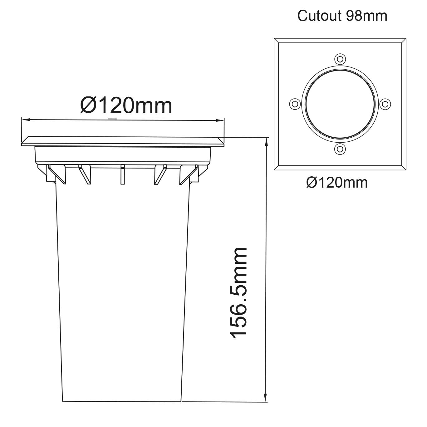 GU10 Drive/Walk Over Light