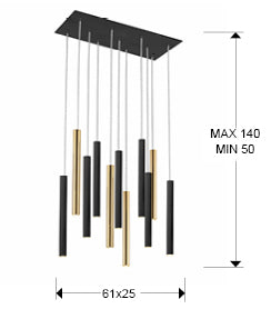 Varas Kitchen Light Dimmable- Various Finishes