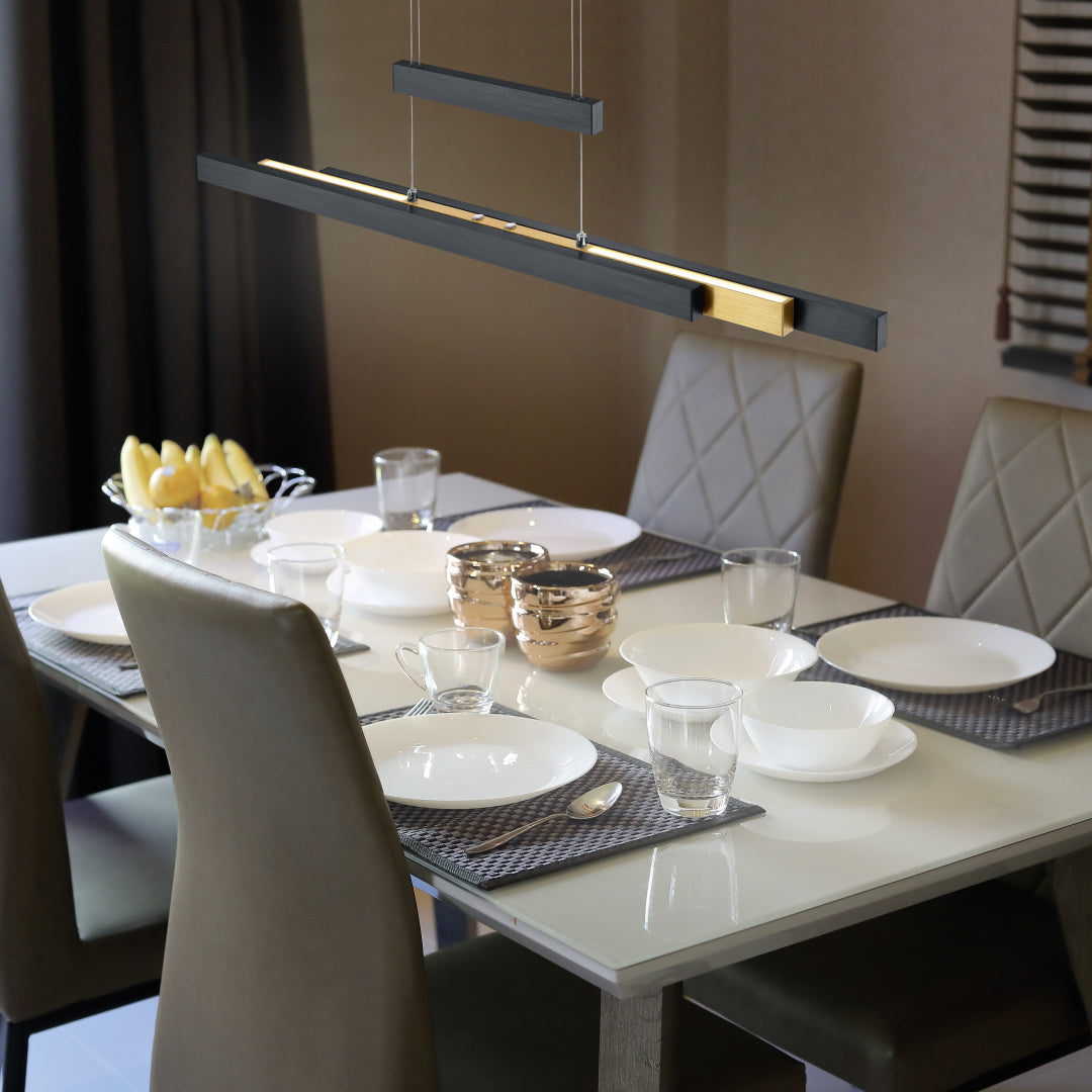 Trajan Extendable LED Linear Pendant - Various Colours