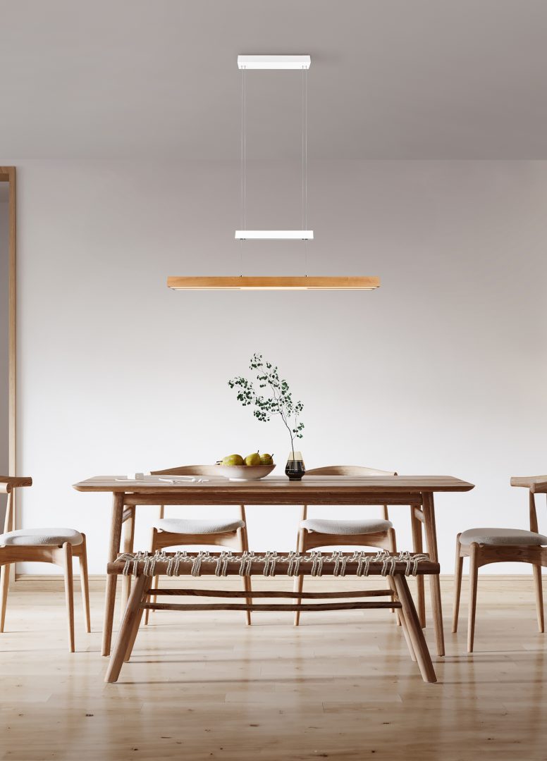 Trajan Extendable LED Linear Pendant - Various Colours