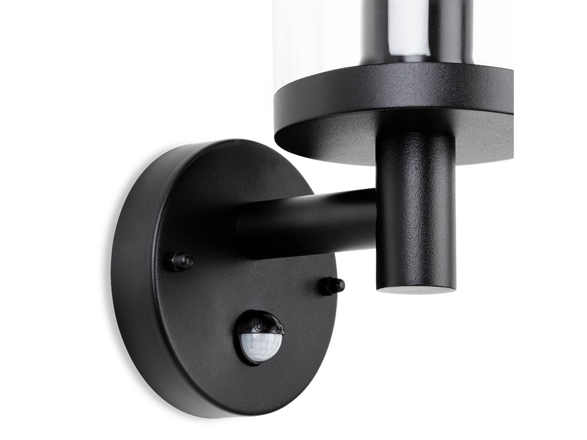 Lucas Wall Light with PIR- Black