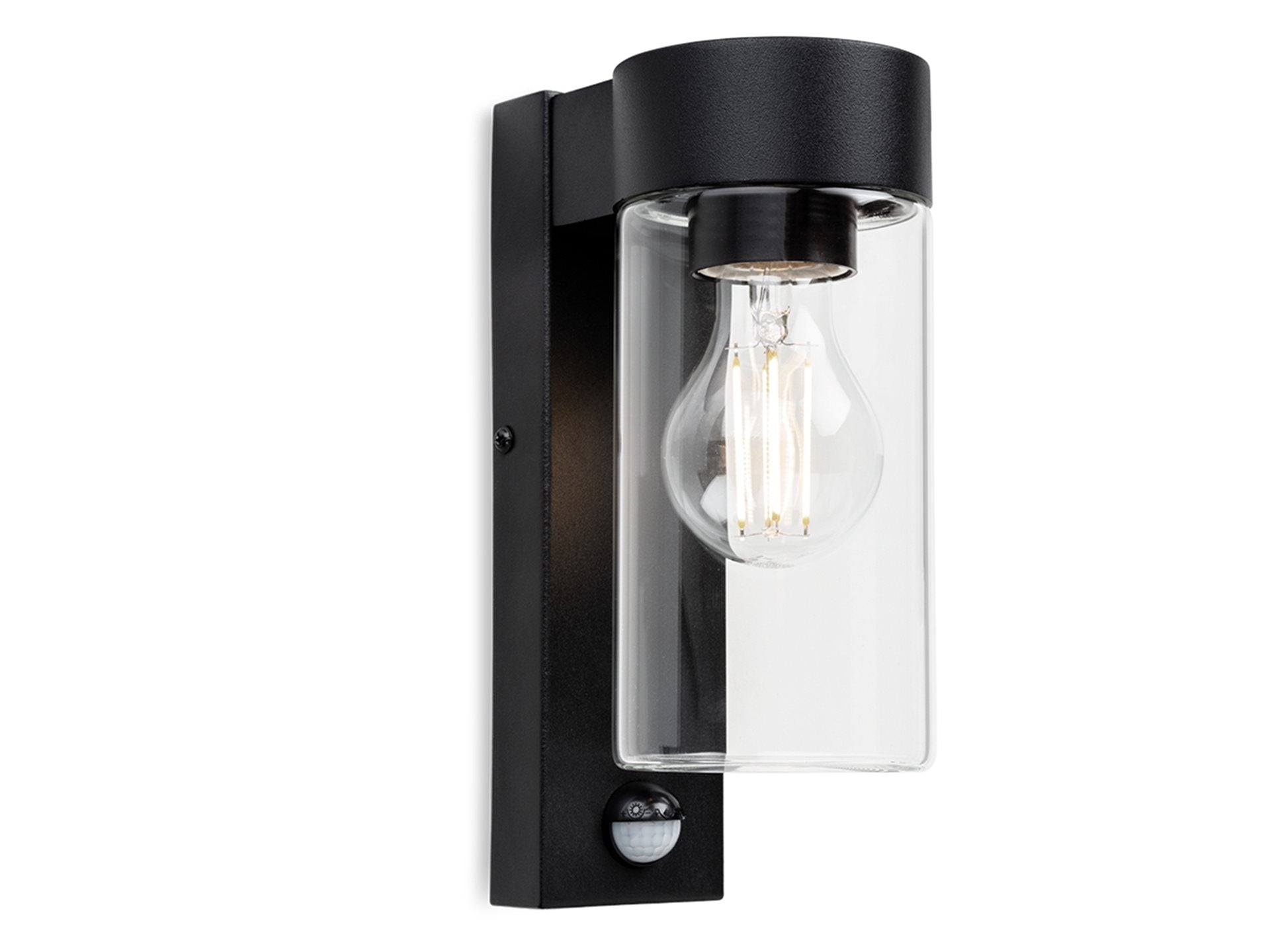Zara Wall Light with PIR- Black